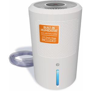 Eva-Dry EDV-2400 Compact and Powerful Dehumidifier | Eliminate Moisture | Energy Efficient | Quiet | Portable | Includes 3-Foot Drain Hose | Ideal for Home, Office, and RV