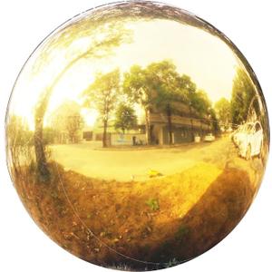 Big Shiny Balls Giant Inflatable Mirror Balls for Events & Decor - Party, Advertising, Shows, Stage Decoration - Hanging & Standing-Various Sizes & Colors - Gold (0.6m/1.97ft) (Pack of 3)