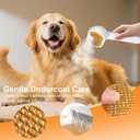 Pet Steam Brush for Dog & Cat  3-in-1 Spray Hair Removal Comb  Steam for Shedding & Grooming  Water Brush for Long & Short Haired Pets  Spritz Defur Comb  Includes Waterless Shampoo and Eye Wipes (7.7in - Brush with 2 Shampoos)