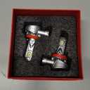 LASFIT BEAM 9005 Bulbs, 30000lm 800% Brightness 2025 Upgrade Super Bright 6000K Cool White HB3 Fog Light Bulbs, Real 1:1 Mini Size with Cooling Fan, Plug and Play Non-Polarity, Pack of 2