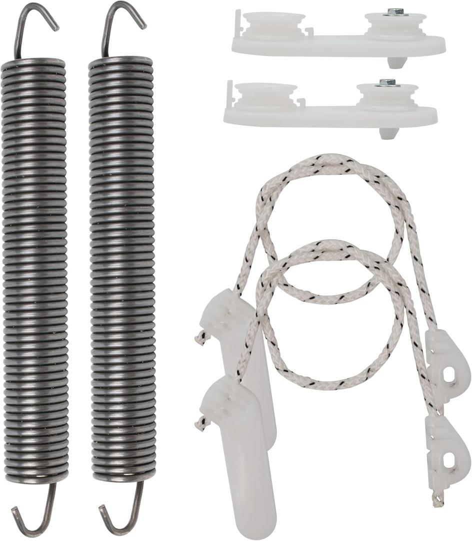 BlueStars 8194001 & 8270020 Dishwasher Door Balance Link Kit & Door Spring - Compatible with Kenmore Whirlpool KitchenAid Dishwashers - Replaces 1059756 8194001VP 8270018 AP3775412 PS972325