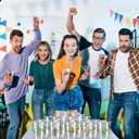 40 Pcs Mardi Gras Party Cups Carnival Plastic Cups 12 OZ Let's get Cray Disposable Clear Cups Mardi Gras Drinking Cups for FMardi Gras otball Party Supplies