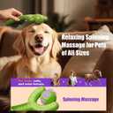 Indestructible Dog Toys for Aggressive Chewers, Heavy Duty Chew Proof Toys for Large Dogs, Durable Interactive Chew Toys for Adult Dogs with Anxiety Relief (Green)