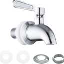 Lilaly 1 pack Stainless Steel Water Spigot, Spigot for Beverage Dispenser, Water Spout, Water Jug Spout, Food Grade Metal Spout