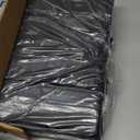 CAMPHILL 2PCS Portable Stadium Seat Cushion for Bleachers,Folding Lightweight Seat with Backrest,Adjustable Straps,Ideal for Camping,Hiking,Sports Events,Outdoor Concerts (Black)