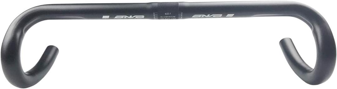 Road Bike Drop Bar Aluminum Alloy Fixed Gear Bike Bent Bar, Road Bicycle Bent Handlebar 25.4mm Clamp Diameter (380mm).