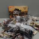 Wild West Blacksmith Lighting Building-Bricks Set - Western Forge House 2042 Pcs Collection Display Set for West Lovers