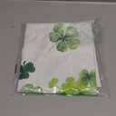 XCHI Green Hats Shamrock Coins St. Patrick's Day Tablecloth Round Table Cloth Washable Table Covers for Indoor Outdoor Dining Home Party Decorations 70x70 Inch