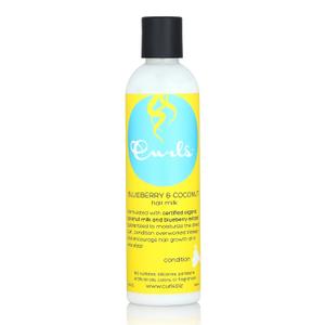 Curls Blueberry Bliss Blueberry & Coconut Hair Milk - 8 fl oz, Leave In Conditioner and Styler, Moisturizing & Nourishing, for Curly, Natural, and Coily Hair