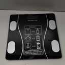 Smart Weighing Scale, Bluetooth Smart Body Fat Scale, accurately Measures Weight, Body Fat Percentage, Muscle Mass Percentage, BMI, and Other Body Metrics. (Black)