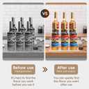 Acrylic Coffee Syrup Rack (6 Bottle Capacity),Syrup Bottle Holder Stand for Coffee Bar,Kitchen.Small Wine Rack for Bar,Family,Storage for Syrup,Wine,Condiments(Transparent)