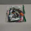 Women's Printed Mesh Long Sleeve Bodysuit, Sexy One Piece with Mock Neck Snap Crotch Leotard Top, L