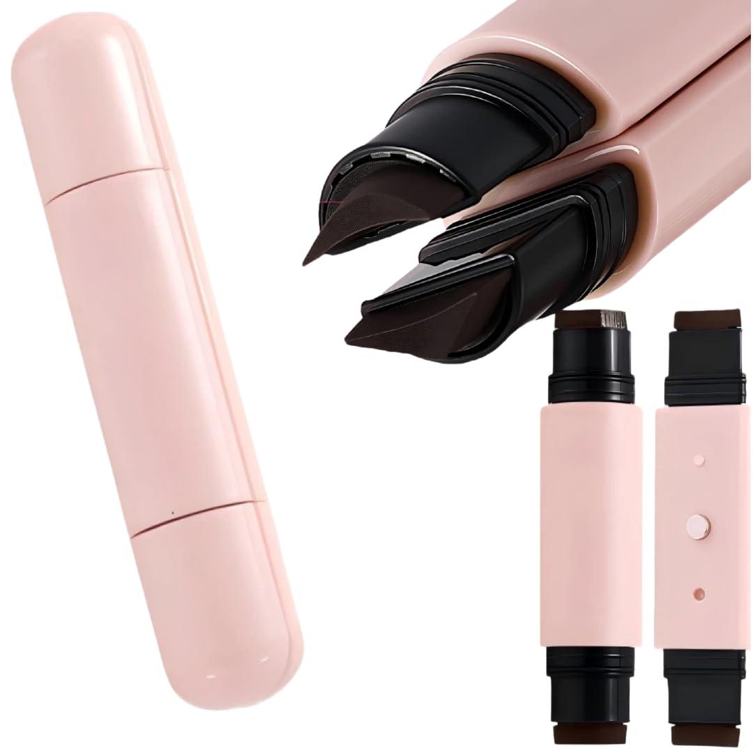 Foldable Eyeliner Stamp, Eye Liner Pen Tool for Beginners, 2026 New One-Piece Eyeliners Stamp Gel Eyeliner Pencil Set for Perfect Wings (Brown)