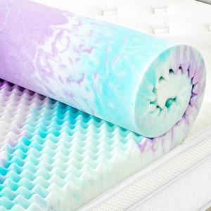 SINWEEK 3 Inch Egg Crate Memory Foam Mattress Topper Twin XL, Twin Extra Long Mattress Pads for College Dorm Room, Pressure Relieve CertiPUR-US Certified,39x80 Inches, Colorful
