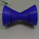 4" Boat Trailer Roller Assembly Bow Roller with Spoke fits 1/2" Shaft (Blue)