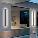 MELUCEE 2 Pack 48 Inch Outside Wall Lights for House 5 Color Dimmable