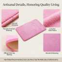 Cute Cartoon Pink Area Rugs for Bedroom Living Room Bathroom Rugs Bath Mat Door Mat Super Soft Memory Foam Design Non Slip and Absorbent 15.75 x 23.62 Inch