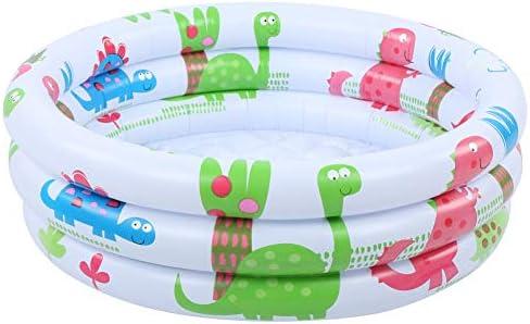 Round Inflatable Baby Toddlers Swimming Pool Portable Inflatable Children Little Pump Cartoon Dinosaur Pool Indoor Outdoor for Kids Girl Boy