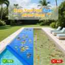 Solar Pool Cover 6x12 Foot Rectangle, 10Mil Blue Bubble Pool Blanket for Inground & Above-Ground Pools | Solar Heating Cover | UV-Resistant & Energy Efficient