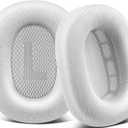 Ear Cushions Replacement for AirPods Max - Upgraded Ear Cups for Apple Headphones - GVOEARS Ear Pads Cover with Protein Leather Memory Foam (Light Gray)