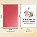 3 x Funny 7th Anniversary Card, Happy Copper Anniversary Card for Husband Wife, Happy Seven Years Anniversary, We were Meant 2p