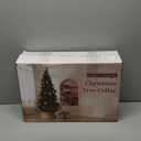 24in Hyacinth Christmas Tree Collar - Woven Rattan Basket for Christmas Tree Base Cover, Holiday Decoration for 4ft 6ft 7.5ft Artificial Trees with Cord Cut-Out(Natural)