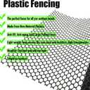 Upgraded 15.7IN x 33FT ABS Plastic Chicken Wire Fence Mesh, Poultry Fencing, Hexagonal Fencing Wire for Gardening, Construction Barrier Netting, Chicken Wire Frame Crafts, Floral Netting