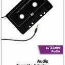 ZGEAR Audio Cassette Adapter for 3.5mm Audio with 3-Ft Cord