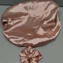 YANIBEST Adjustable Satin Bonnet Double Layer Hair Bonnet for Sleeping Bonnets for Women Hats Curly Natural Hair, Blush Pink (One Size)