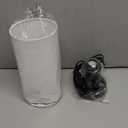 Table Lamp, Bedside Nightstand Lamp, Simple Desk Lamp, Cylinder Table Lamp for Bedroom Living Room Office Study, White Shade and Black Base (White)