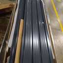 8ft x 10ft Grey Iron Metal Storage Shed - Durable Outdoor Shed with Window, Sliding Doors & Metal Foundation for Patio, Backyard & Entryway Storage