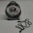 Cool Works Retro Drum Fan - Black, 6 in