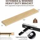Dreamland 55Inch Oak Floating Shelves 10" Deep Wall Mounted Set of 2