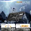 Case for Galaxy S24/S25 with 360 Spin Stand [Magnetic Ring Stand] [Sliding Camera Cover] Military Grade Lens Protection Case for Samsung S24/S25 6.2",Black