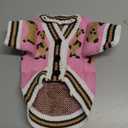 Small Dog Sweaters Cute Bear Knitted Dog Cardigans Clothes for Small Medium Dogs Soft Pet Puppy Cat Knitting Outfits Fall Winter Warm Boy Girl Dogs Knitwear Coat Apparel (Pink, Small)