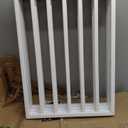 Pet Gate - 4-Panel Indoor Foldable Dog Fence for Stairs, Hallways or Doorways - 72x24-Inch Retractable Wood Freestanding Dog Gates by PETMAKER (White)