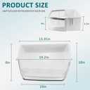 AAP73252202 Refrigerator Door Bin Compatible for L-G Ken-more Elite Refrigerator Parts by MIFLUS-Right AAP73252209 Ken-more Refrigerator Shelf Replacement-with Additional Egg Tray