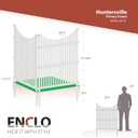 45in H x 36in W (2 Panels) No Dig Enclo Huntersville White Vinyl Privacy Screen, Outdoor Privacy Panels, Trash Can Enclosure, Air Conditioner Fence, Pool Equipment Enclosure, ZP19036