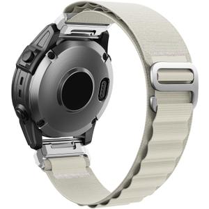 20mm Nylon Quick-Fit Watch Band for Garmin fenix 7S/6S/5S, epix Pro Gen 2 42mm, fenix 8 43mm, Descent Mk3/Mk3i 43mm, Approach S70, D2 Delta S  Soft, Breathable Replacement Strap for Men & Women