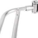 JS Jackson Supplies Double Curved Shower Rod, Metal Construction, Adjustable Between 44 to 70 Inches, Aluminum Rods and Zinc Mounting Hardware, Quality Modern Bathware, Brushed Nickel Finish