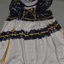 Girls Singer Dress Kids Halloween Dresses Party 5-12 Years (9-10 Years, Black)