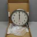 La Crosse Technology 404-1235UA-PL UltrAtomic 14 inch Stainless Steel Wall Clock, Shatterproof Lens, Silver