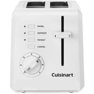 Cuisinart 2-Slice Toaster, Compact, White
