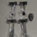 12 Pack - 6 inch Black Hidden L Shelf Bracket (1/5 Inch Thicked) Iron Floating Shelf Brackets Rustic Industrial Metal Brackets for Shelf Support