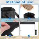 12 Pack Canopy Weight SandBags, 264 LBS Black Extra Large Pop Up Tent Weights Heavy Duty Sandbag for Canopy Legs, Gazebo, Outdoor Sun Shelter, Umbrella, 7.9"×20", Without Sand