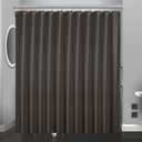 Taupe Plastic Shower Curtain Or Liner, 72x72 Inch Lightweight Brown Plastic Bathroom Shower Showroom Inner Curtain with Rustproof Metal Grommet Holes and Weighted Magnets