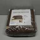 Great Bay Home Reversible Sofa Cover - Washable Slipcover Furniture Protector with Elastic Straps - Couch Cover for Dogs, Kids, and Pets - Quilted & Stitched Detail (Sofa, Chocolate/Taupe)