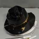 New Years Eve Party Supplies 2026 Glitter New Years Photo Booth Props Gold Black Party Supplies Large Headband Hats Horns New-Years Accessories