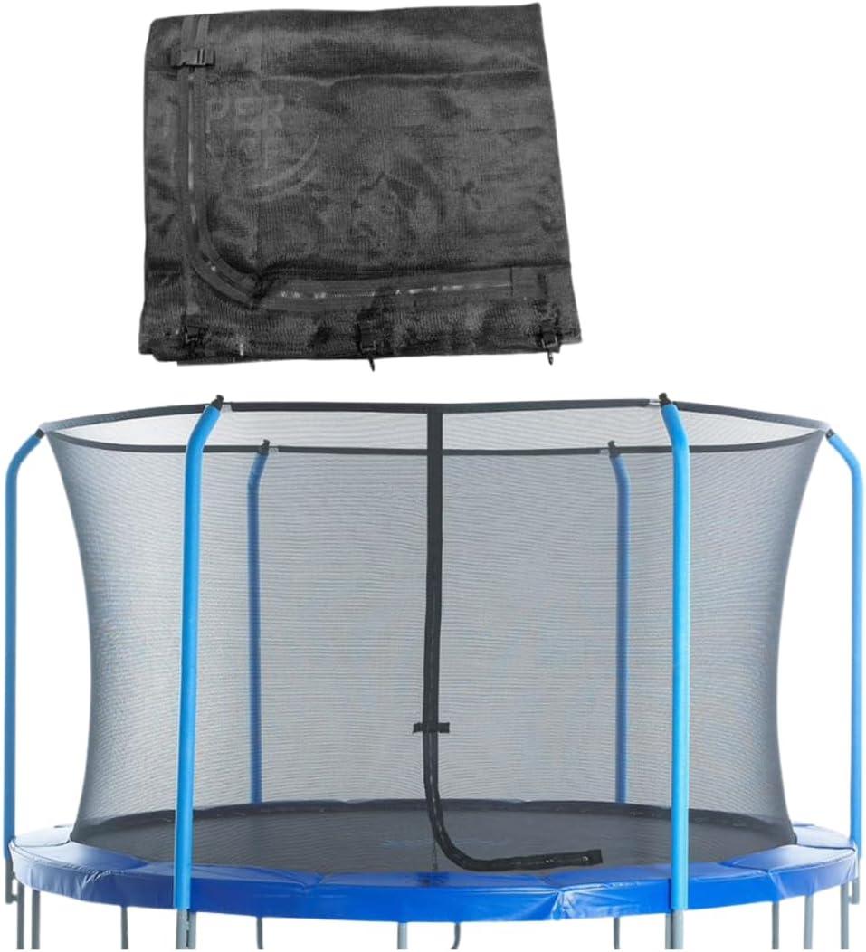 Upper Bounce Trampoline Net  Trampoline Safety Nets for Round Trampolines Using Variant Arches  Breathable, UV & Weather-Resistant Trampolines Nets Replacement with Top Sleeves (11 Foot Round)