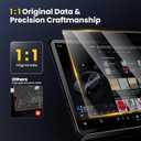 Karltys [Upgrade] 2PCS for 2025 2026 Lincoln Navigator Screen Protector 11.1 Inch [No Glare & Fingerprint] 9H Full Coverage Bubble-Free Glass Touchscreen Tempered Glass Protector 2025 Navigator Accessories